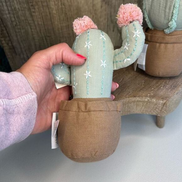 Mon Ami Cactus Shelf Sitter Set Desert Cactus Saguaro Home Decor NEW - Picture 8 of 9